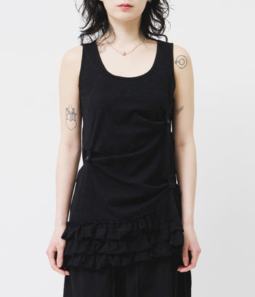 (W) Lino Button Sleeveless